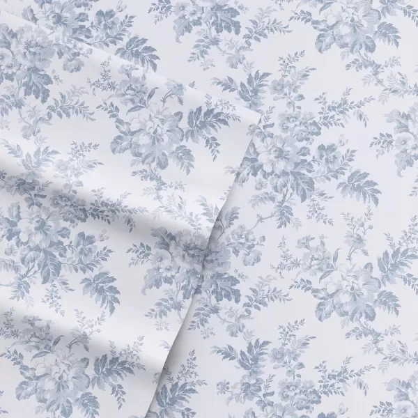Laura Ashley Home - Queen Sheets, Cotton Flannel Bedding Set, Brushed for Extra Softness &amp; Comfort 