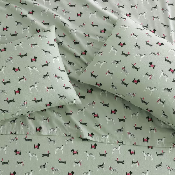 Laura Ashley Home - Queen Sheets, Cotton Flannel Bedding Set, Brushed for Extra Softness &amp; Comfort 