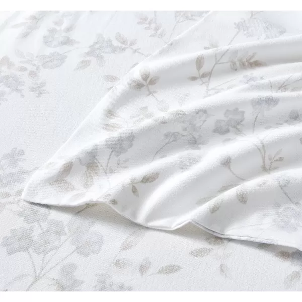 Laura Ashley Home - Queen Sheets, Cotton Flannel Bedding Set, Brushed for Extra Softness &amp; Comfort 