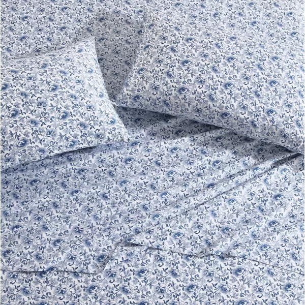 Laura Ashley Home - Standard Pillowcase Set, Cotton Sateen Bedding, Smooth &amp; Wrinkle-Resistant 