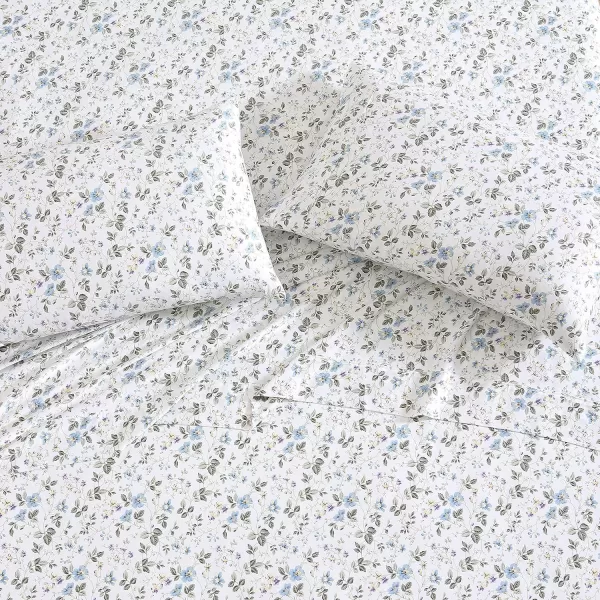 Laura Ashley Home - Standard Pillowcase Set, Cotton Sateen Bedding, Smooth &amp; Wrinkle-Resistant 