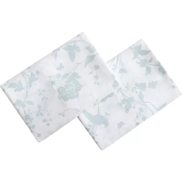 Laura Ashley Home - Standard Pillowcase Set, Cotton Sateen Bedding, Smooth &amp; Wrinkle-Resistant 