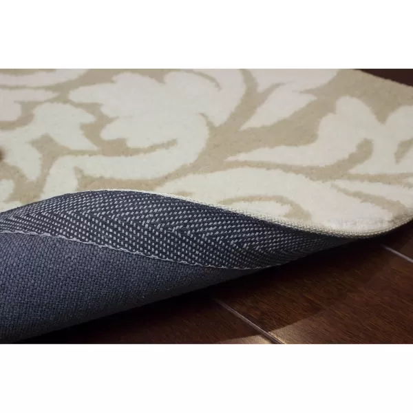 Laura Ashley Kent Plush Knit Microfiber, 20"x60", Accent Rug, Dark Grey/Berber