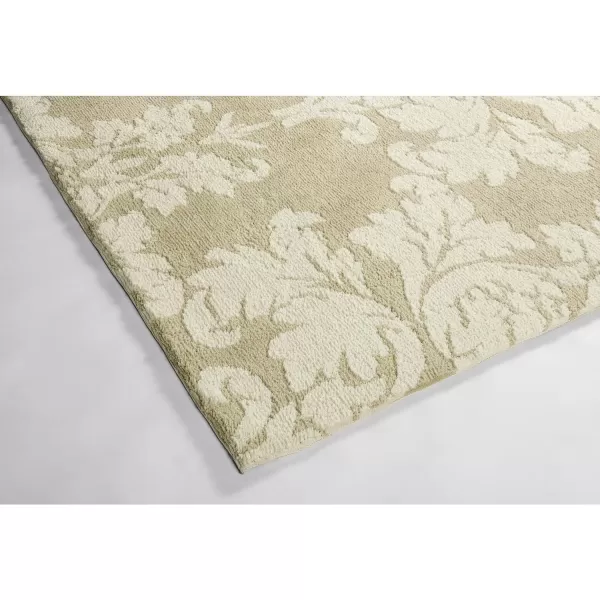 Laura Ashley Kent Plush Knit Microfiber, 20"x60", Accent Rug, Dark Grey/Berber