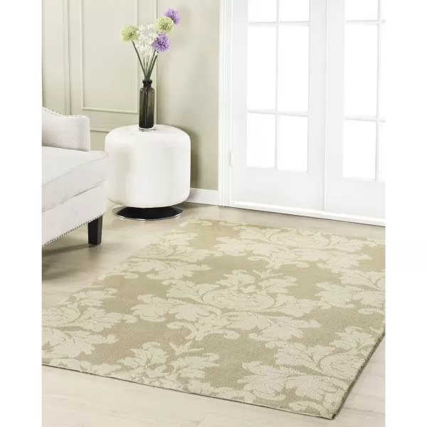 Laura Ashley Kent Plush Knit Microfiber, 20"x60", Accent Rug, Dark Grey/Berber