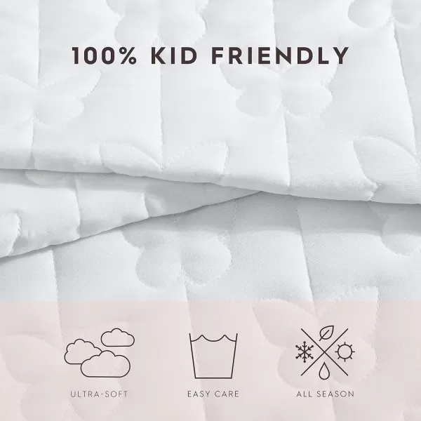 Laura Ashley Kids - Twin Quilt Set, Reversible Kids Bedding with Matching Sham, Ideal for Toddler Bedding Set 