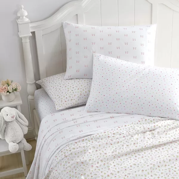 Laura Ashley Kids - Twin Sheets, Soft Wrinkle-Resistant Toddler Bedding Set, Fun &amp; Whimsical Bedroom Decor 