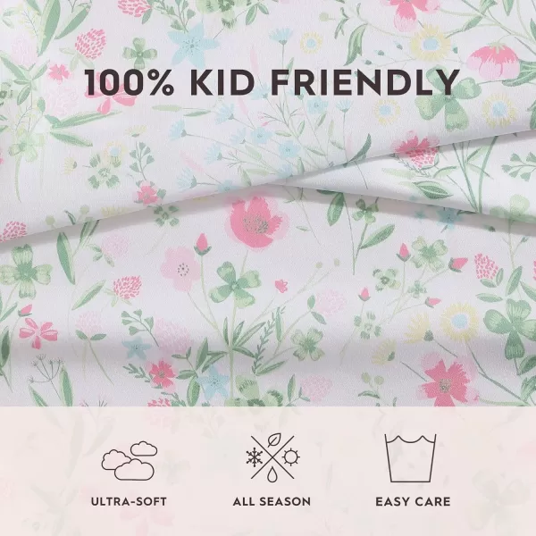 Laura Ashley Kids - Twin Sheets, Soft Wrinkle-Resistant Toddler Bedding Set, Fun &amp; Whimsical Bedroom Decor 