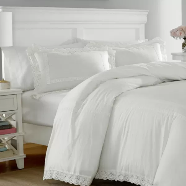 Laura Ashley - King Duvet Cover Set, Reversible Cotton Bedding with Matching Shams, Lightweight Home Decor for All Seasons 