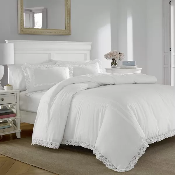 Laura Ashley - King Duvet Cover Set, Reversible Cotton Bedding with Matching Shams, Lightweight Home Decor for All Seasons 