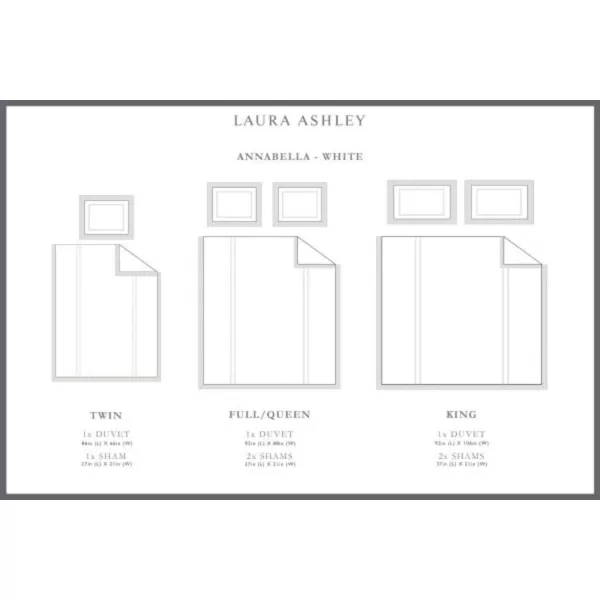 Laura Ashley - King Duvet Cover Set, Reversible Cotton Bedding with Matching Shams, Lightweight Home Decor for All Seasons 