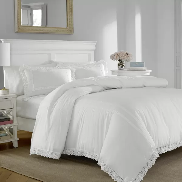 Laura Ashley - King Duvet Cover Set, Reversible Cotton Bedding with Matching Shams, Lightweight Home Decor for All Seasons 