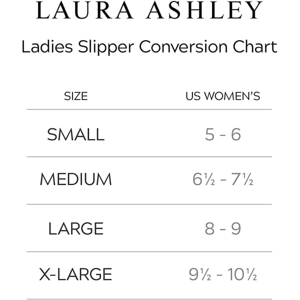 Laura Ashley Ladies Clog Slipper with Memory Foam