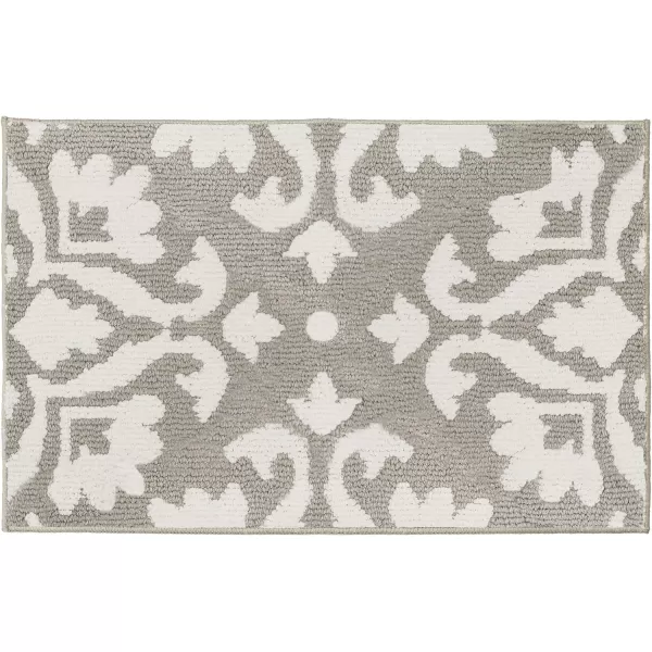 Laura Ashley Mayhew Accent Rug, 36"x60", Light Grey/White