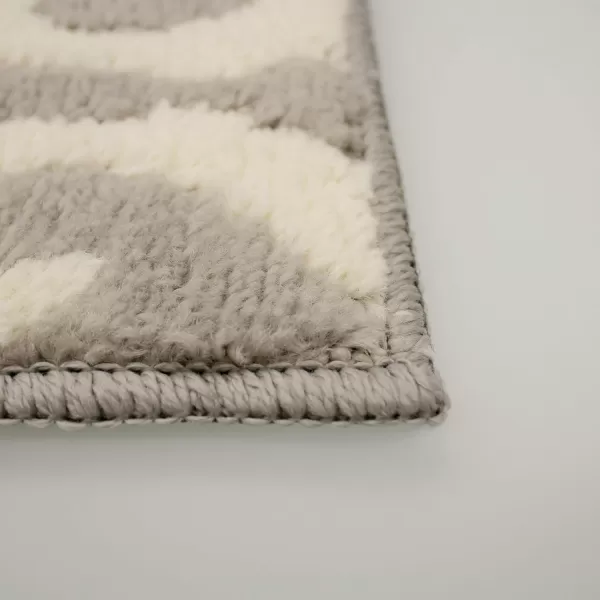 Laura Ashley Mayhew Accent Rug, 36"x60", Light Grey/White