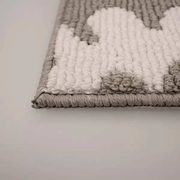 Laura Ashley Mayhew Accent Rug, 36"x60", Light Grey/White