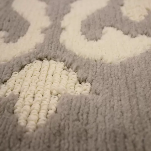 Laura Ashley Mayhew Accent Rug, 36"x60", Light Grey/White