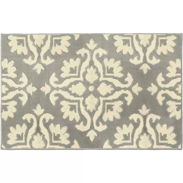Laura Ashley Mayhew Accent Rug, 36"x60", Light Grey/White