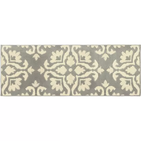 Laura Ashley Mayhew Accent Rug, 36"x60", Light Grey/White
