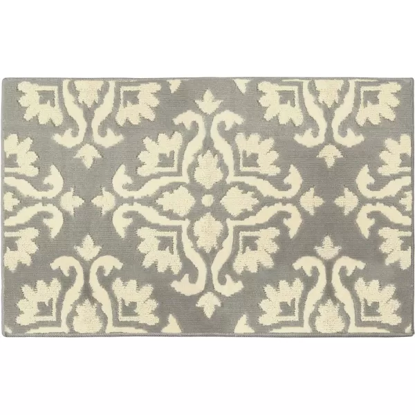 Laura Ashley Mayhew Accent Rug, 36"x60", Light Grey/White