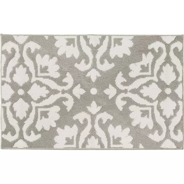 Laura Ashley Mayhew Accent Rug, 36"x60", Light Grey/White