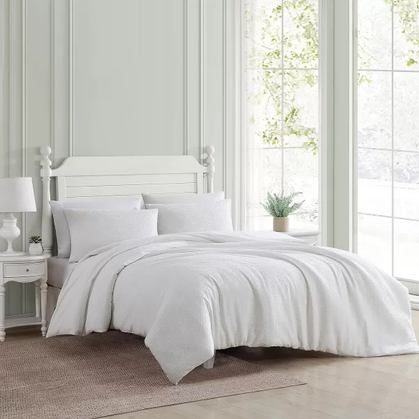 Laura Ashley- Queen Duvet Cover Set, Reversible Cotton Bedding Set with Matching Shams, Farmhouse Home Décor 