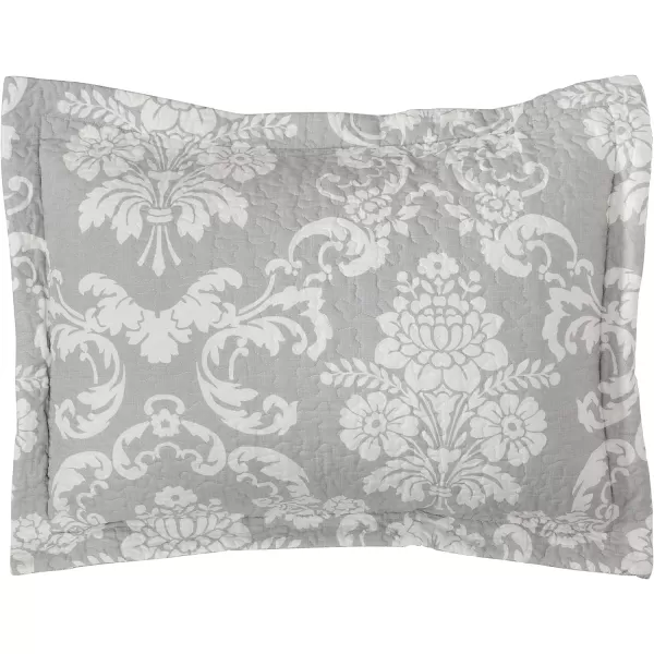 Laura Ashley- Queen Quilt Set, Cotton Reversible Bedding Set with Bonus Pillow Cover, All Season Cottage Home Décor 
