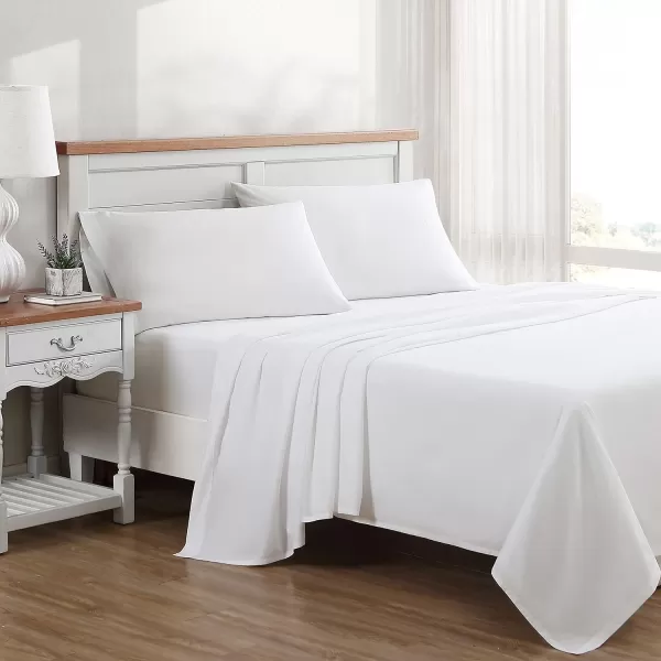 Laura Ashley - Queen Sheet Set, Cotton Percale Bedding Set, Crisp &amp; Cool Home Decor 