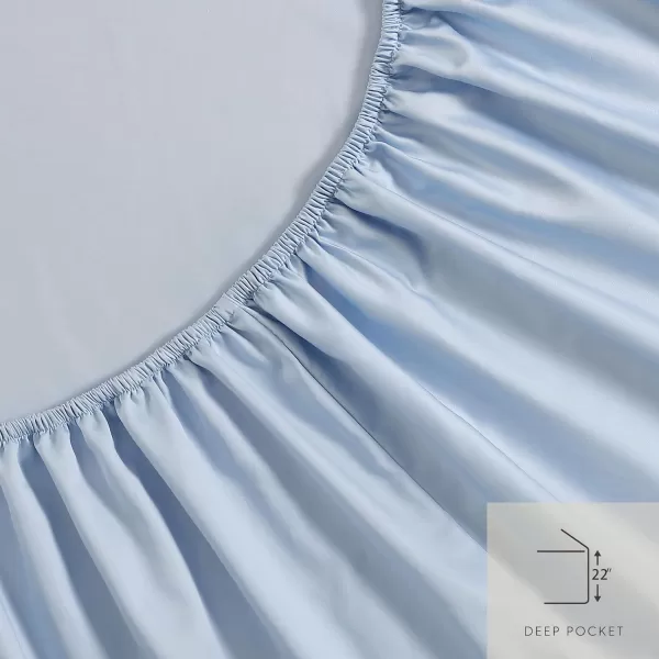 Laura Ashley- Queen Sheet Set, Luxury Sateen Cotton Bedding, 800 Thread Count, Soft &amp; Smooth Home Decor 