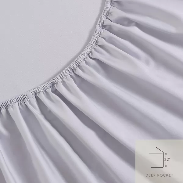 Laura Ashley- Queen Sheet Set, Luxury Sateen Cotton Bedding, 800 Thread Count, Soft &amp; Smooth Home Decor 