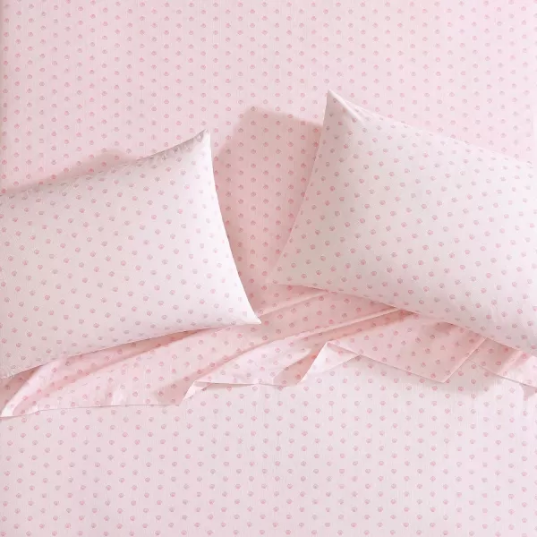 Laura Ashley - Queen Sheets, Cotton Percale Bedding Set, Lightweight &amp; Breathable Home Decor 