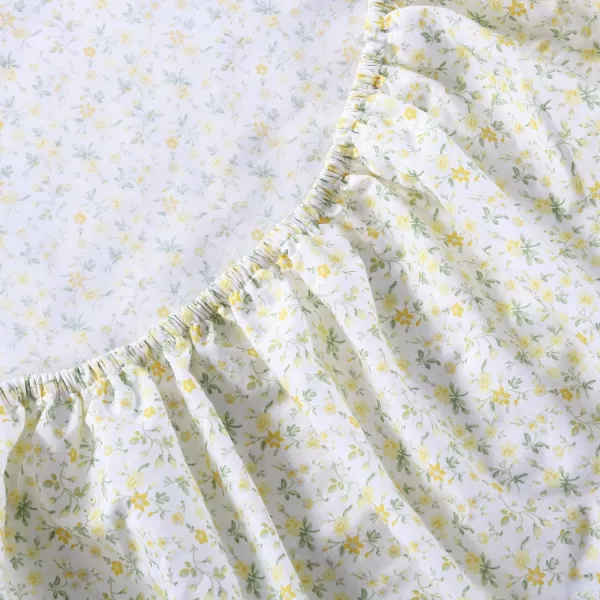 Laura Ashley - Queen Sheets, Cotton Percale Bedding Set, Lightweight &amp; Breathable Home Decor 