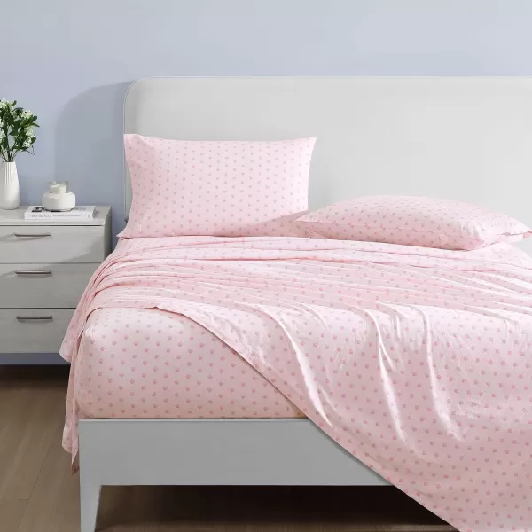 Laura Ashley - Queen Sheets, Cotton Percale Bedding Set, Lightweight &amp; Breathable Home Decor 