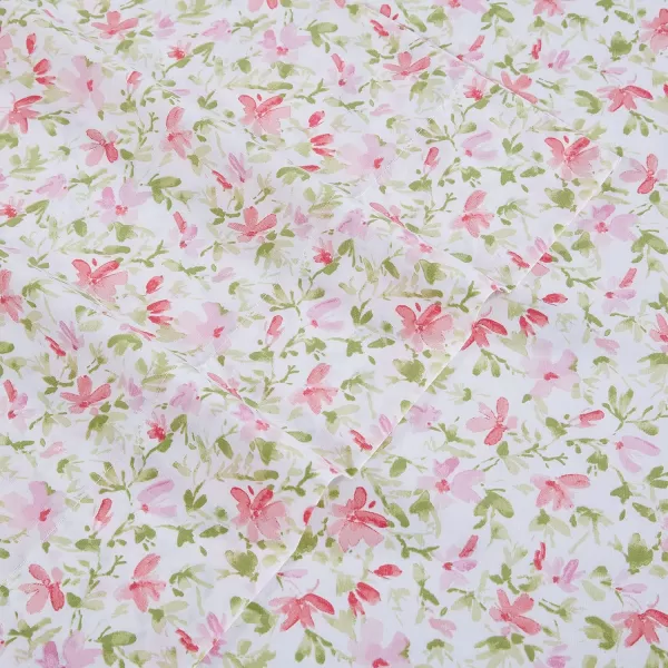 Laura Ashley - Queen Sheets, Cotton Percale Bedding Set, Lightweight &amp; Breathable Home Decor 