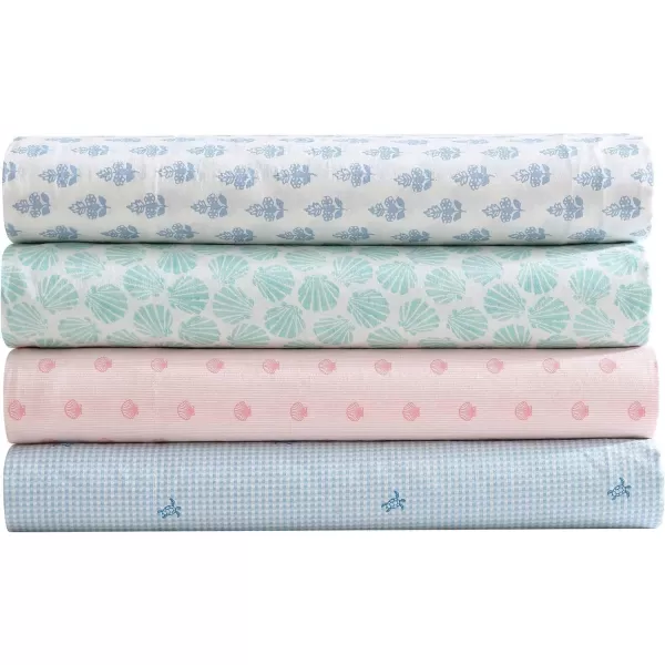 Laura Ashley - Queen Sheets, Cotton Percale Bedding Set, Lightweight &amp; Breathable Home Decor 