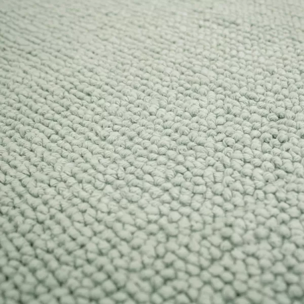 Laura Ashley Reversible Crochet Beaded Bath Rug, 17 in. x 24 in., Aqua
