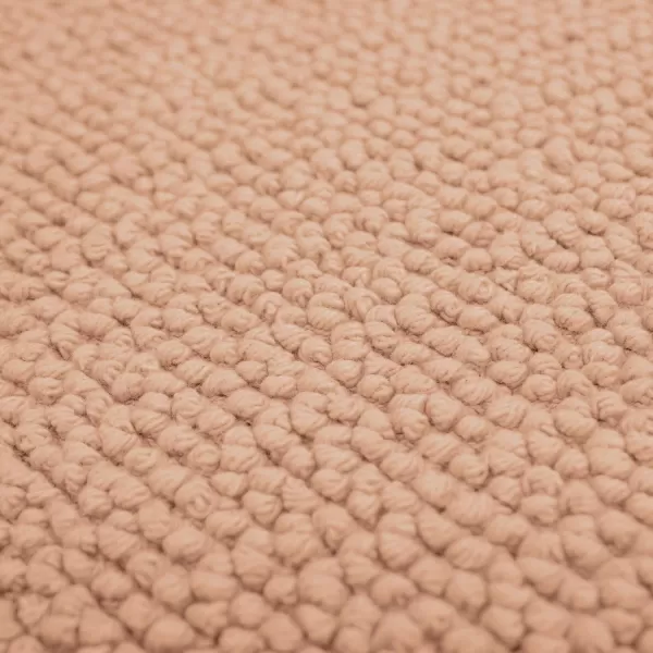 Laura Ashley Reversible Crochet Beaded Bath Rug, 17 in. x 24 in., Aqua