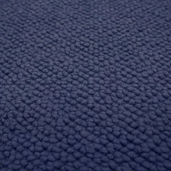 Laura Ashley Reversible Crochet Beaded Bath Rug, 17 in. x 24 in., Aqua