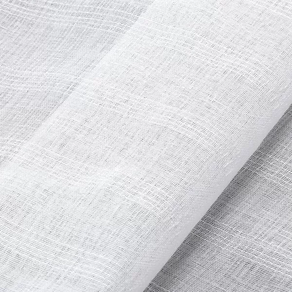 Laura Ashley Richmond 4 Panel Sheer Curtains with Rod Pocket, Each Panel Measures 38" W x 84" L, White