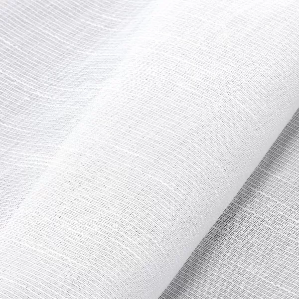 Laura Ashley Richmond 4 Panel Sheer Curtains with Rod Pocket, Each Panel Measures 38" W x 84" L, White