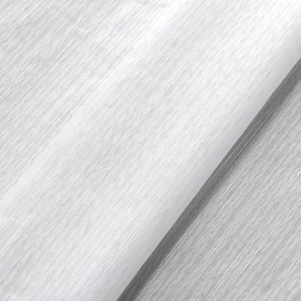 Laura Ashley Richmond 4 Panel Sheer Curtains with Rod Pocket, Each Panel Measures 38" W x 84" L, White