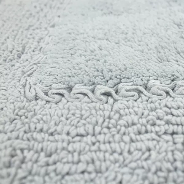Laura Ashley Ruffle Cotton 2-Piece Bath Rug Set, Ivory