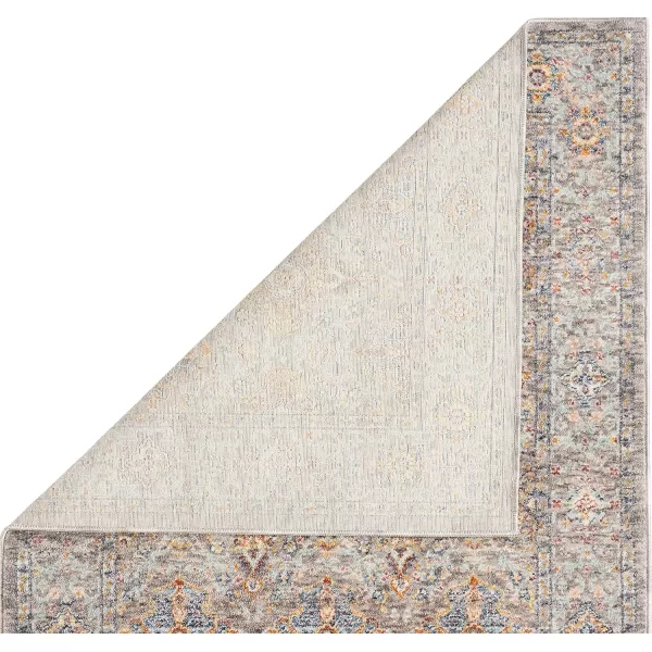 Laura Ashley Turkish Mystic Chenille Accent Rug - Mason | Modern Home Décor | Measures 26.5"X45" | Grey and Blue