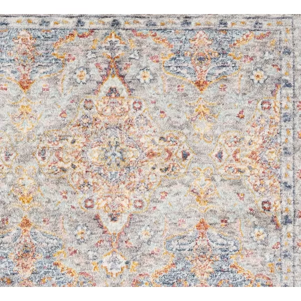 Laura Ashley Turkish Mystic Chenille Accent Rug - Mason | Modern Home Décor | Measures 26.5"X45" | Grey and Blue