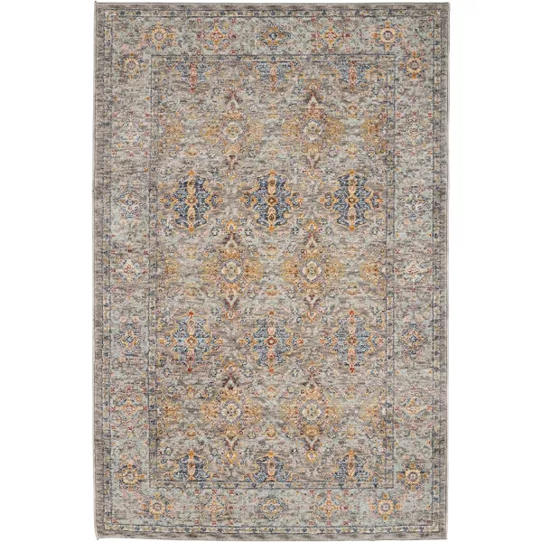 Laura Ashley Turkish Mystic Chenille Accent Rug - Mason | Modern Home Décor | Measures 26.5"X45" | Grey and Blue