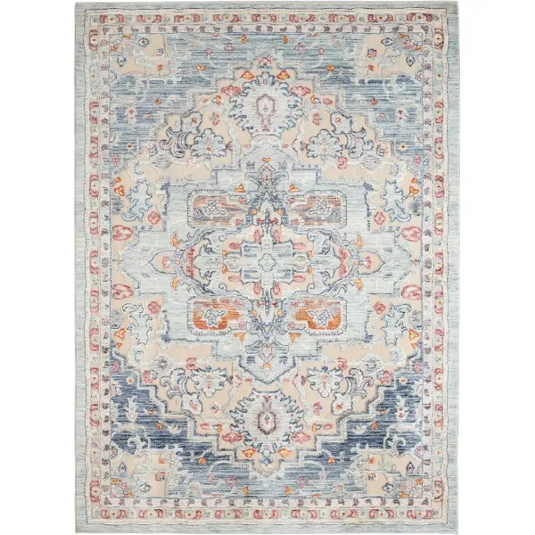 Laura Ashley Turkish Mystic Chenille Accent Rug - Randy | Modern Home Décor | Measures 26.5"X45" | Blue