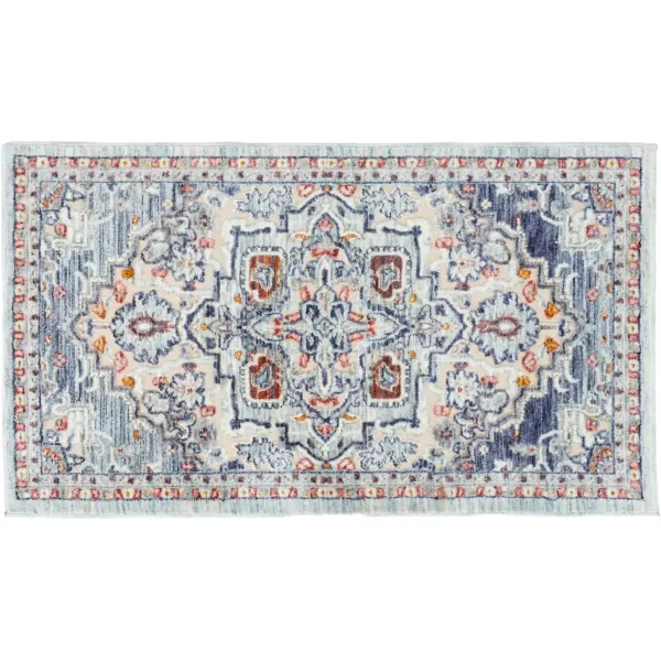 Laura Ashley Turkish Mystic Chenille Accent Rug - Randy | Modern Home Décor | Measures 26.5"X45" | Blue