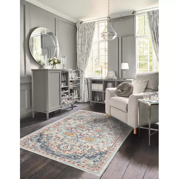 Laura Ashley Turkish Mystic Chenille Accent Rug - Randy | Modern Home Décor | Measures 26.5"X45" | Blue