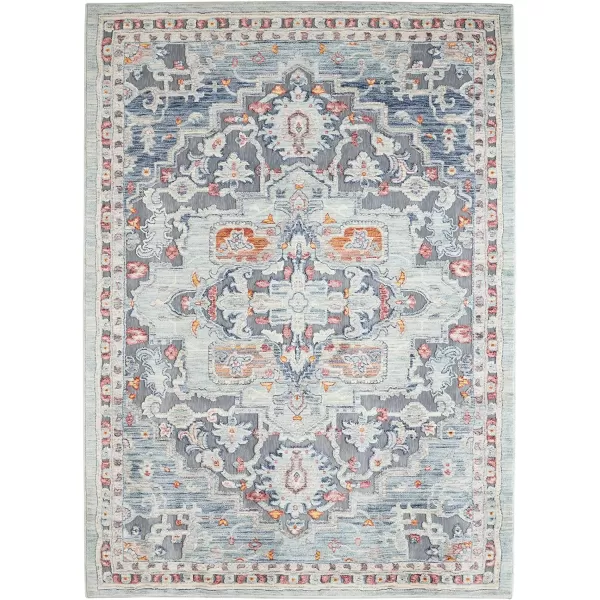 Laura Ashley Turkish Mystic Chenille Accent Rug - Randy | Modern Home Décor | Measures 26.5"X45" | Blue