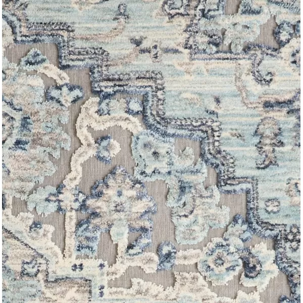 Laura Ashley Turkish Mystic Chenille Accent Rug - Randy | Modern Home Décor | Measures 26.5"X45" | Blue